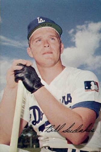 1971 Ticketron Los Angeles Dodgers #17 Bill Sudakis Front