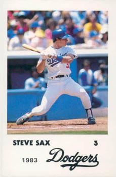 1983 Los Angeles Dodgers Police #NNO Steve Sax Front