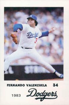 1983 Los Angeles Dodgers Police #NNO Fernando Valenzuela Front