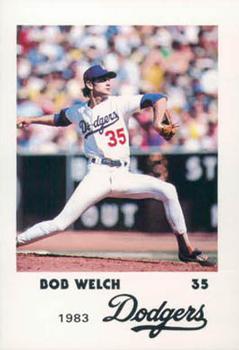 1983 Los Angeles Dodgers Police #NNO Bob Welch Front