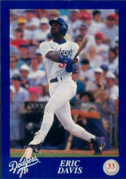 1993 Los Angeles Dodgers Police #NNO Eric Davis Front