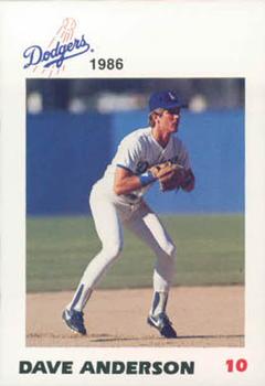 1986 Los Angeles Dodgers Police #NNO Dave Anderson Front