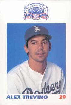 1987 Los Angeles Dodgers Police #24 Alex Trevino Front