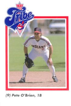 1989 Cleveland Indians The Tribe #21 Pete O'Brien Front