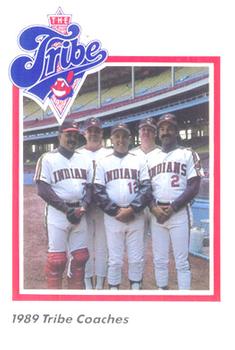 1989 Cleveland Indians The Tribe #28 Coaches Front