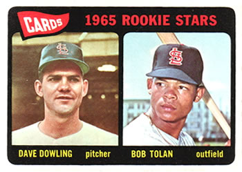 1965 Topps #116 Cards 1965 Rookie Stars (Dave Dowling / Bob Tolan) Front