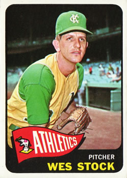 1965 Topps #117 Wes Stock Front