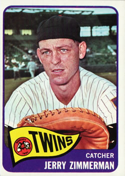 1965 Topps #299 Jerry Zimmerman Front