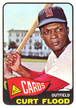 1965 Topps #415 Curt Flood Front
