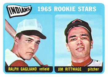1965 Topps #501 Indians 1965 Rookie Stars (Ralph Gagliano / Jim Rittwage) Front