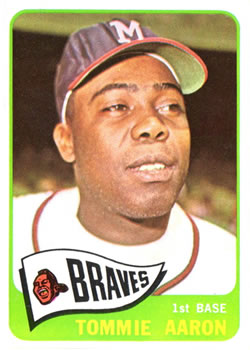 1965 Topps #567 Tommie Aaron Front