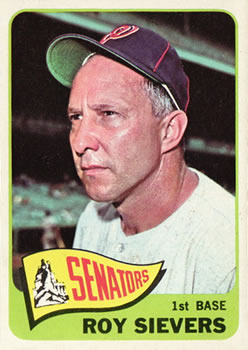 1965 Topps #574 Roy Sievers Front