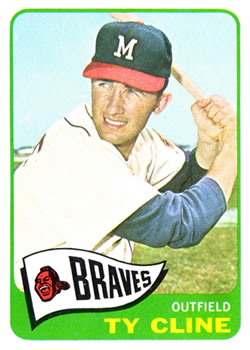 1965 Topps #63 Ty Cline Front