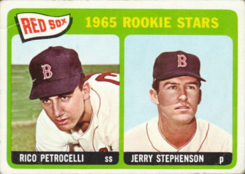 1965 Topps #74 Red Sox 1965 Rookie Stars (Rico Petrocelli / Jerry Stephenson) Front