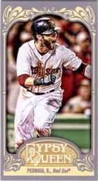 2012 Topps Gypsy Queen - Mini #143a Dustin Pedroia  Front