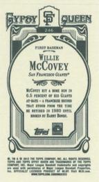 2012 Topps Gypsy Queen - Mini Green #246 Willie McCovey  Back