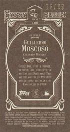 2012 Topps Gypsy Queen - Mini Sepia #108 Guillermo Moscoso  Back