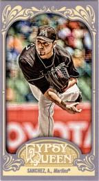 2012 Topps Gypsy Queen - Mini Straight Cut Back #13 Anibal Sanchez  Front