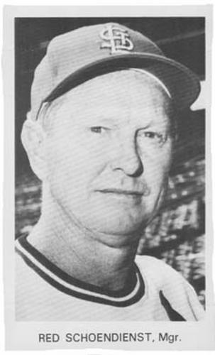 1971 St. Louis Cardinals Picture Pack #NNO Red Schoendienst Front