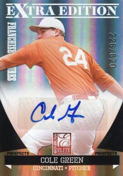2011 Donruss Elite Extra Edition - Franchise Futures Signatures #92 Cole Green Front