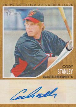 2011 Topps Heritage Minor League - Real One Autographs #RA-CS Cody Stanley Front