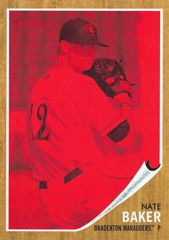 2011 Topps Heritage Minor League - Red Tint #60 Nate Baker Front