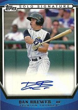 2011 Topps Pro Debut - Solo Signatures #SSA-DB Dan Brewer Front