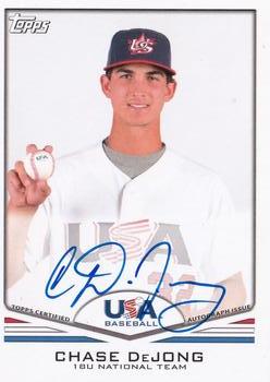 2011 Topps USA Baseball - Autographs #USA-A48 Chase DeJong Front