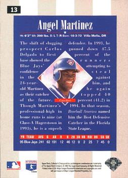 1996 Collector's Choice #13 Angel Martinez Back