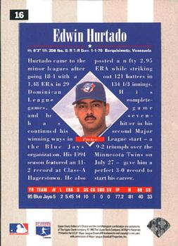 1996 Collector's Choice #16 Edwin Hurtado Back