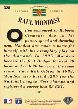 1996 Collector's Choice #328 Raul Mondesi Back