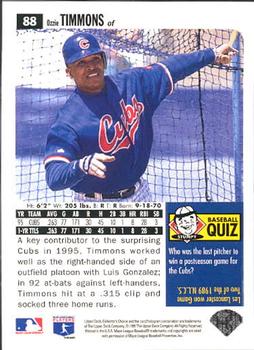 1996 Collector's Choice #88 Ozzie Timmons Back