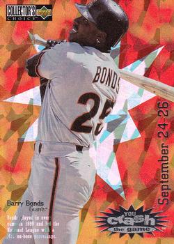 1996 Collector's Choice - You Crash the Game #CG23 Barry Bonds Front