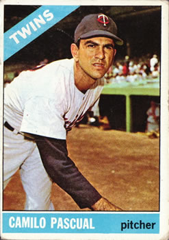 1966 Topps #305 Camilo Pascual Front