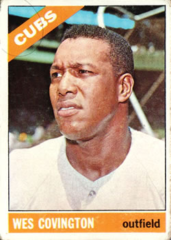 1966 Topps #484 Wes Covington Front