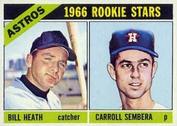 1966 Topps #539 Astros 1966 Rookie Stars (Bill Heath / Carroll Sembera) Front