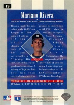 1996 Collector's Choice - Gold Signature #19 Mariano Rivera Back
