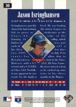 1996 Collector's Choice - Gold Signature #30 Jason Isringhausen Back