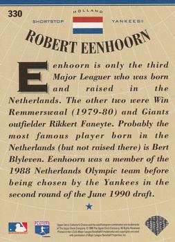 1996 Collector's Choice - Gold Signature #330 Robert Eenhoorn Back