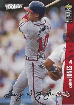 1996 Collector's Choice - Silver Signature #42 Chipper Jones Front