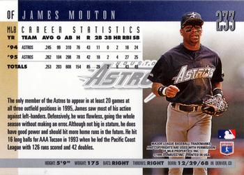 1996 Donruss #233 James Mouton Back