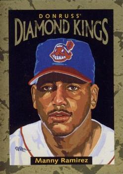 1996 Donruss - Diamond Kings #DK-3 Manny Ramirez Front