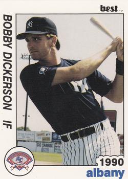 1990 Best Albany-Colonie Yankees #15 Bobby Dickerson  Front