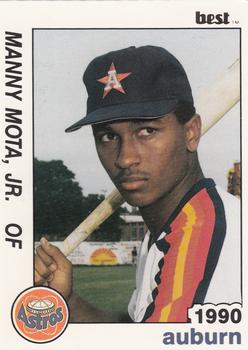 1990 Best Auburn Astros #1 Manny Mota Jr.  Front