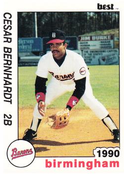 1990 Best Birmingham Barons #6 Cesar Bernhardt  Front