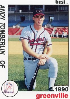 1990 Best Greenville Braves #19 Andy Tomberlin  Front