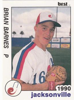 1990 Best Jacksonville Expos #14 Brian Barnes  Front