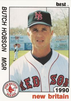 1990 Best New Britain Red Sox #23 Butch Hobson Front