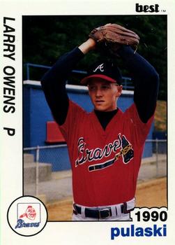 1990 Best Pulaski Braves #7 Larry Owens  Front