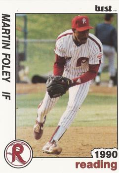 1990 Best Reading Phillies #16 Martin Foley  Front